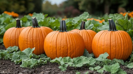 Bountiful pumpkins await Thanksgiving in the fields