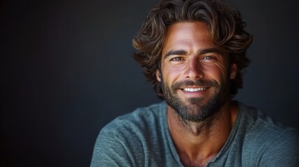 Handsome Man Smiling.
