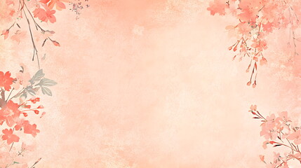 Obraz premium Light Pink Cherry Blossom Greeting Card