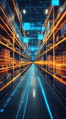 Obraz premium The Digital Inventory, Digital Supply Chain Management