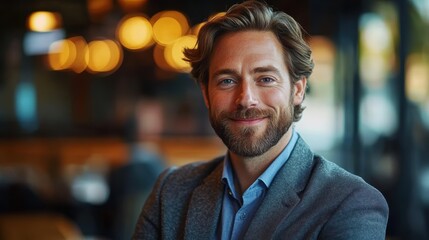 Fototapeta premium Happy Businessman.