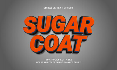 sugar coat editable text effects with a sweet and kids theme