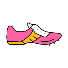 athletic shoes clothing line icon vector. athletic shoes clothing sign. isolated symbol illustration
