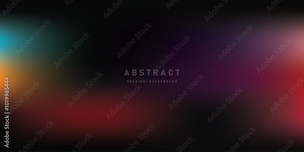 Poster Abstract Color vector banner. Pastel gradient  pattern. Blurred light fuzz colorful gradient background. Vector soft horizontal backdrop