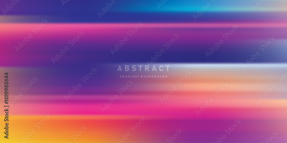 Fototapete Abstract Color vector banner. Pastel gradient  pattern. Blurred light fuzz colorful gradient background. Vector soft horizontal backdrop