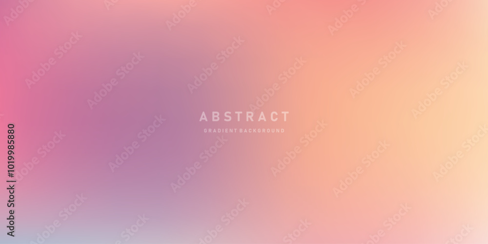 Poster Abstract Color vector banner. Pastel gradient  pattern. Blurred light fuzz colorful gradient background. Vector soft horizontal backdrop