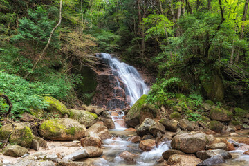 Obraz premium Odaki and Medaki waterfalls