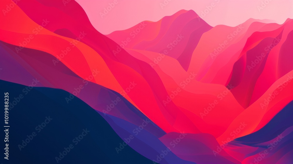 Poster serene minimalist wallpaper design featuring soft pastel colors and smooth gradients, creating a cal