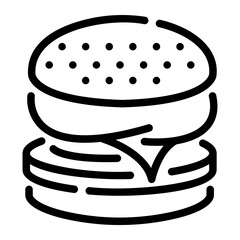 burger Line Icon