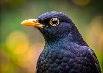 Fototapeta premium Stunning Collection of Black Birds in Various Natural Settings Captured in High-Quality Images
