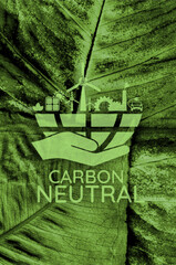 reducing CO2 emissions to stop climate change. green energy background	