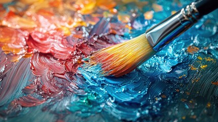 Obraz premium Vibrant Colors in a Kaleidoscope of Artistic Expression