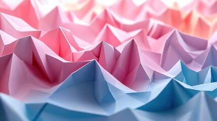 Colorful Abstract 3D Origami Paper Art