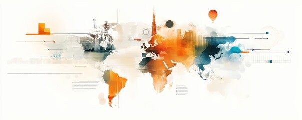 Naklejka premium Create an infographic style graphic presenting key statistics and data on the growth of renewable energy sources globally Use a cohesive color scheme and captivating visuals to educate and engage
