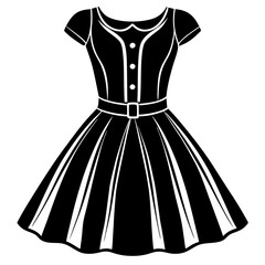 dress silhouette vector