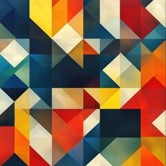 Abstract Geometric Low Poly Texture Patterns