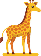 Obraz premium giraffe vector art illustration graphic design