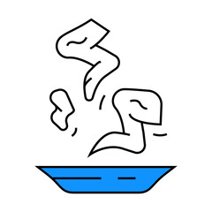 chicken wings fast food line icon vector. chicken wings fast food sign. isolated symbol illustration