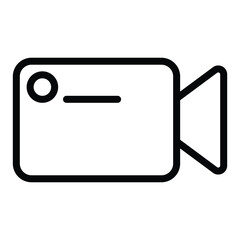 Video Icon Outline Style. Editable Stroke Icon.