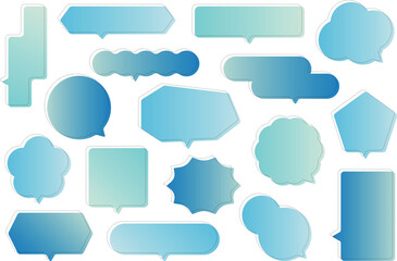 吹き出し素材セット