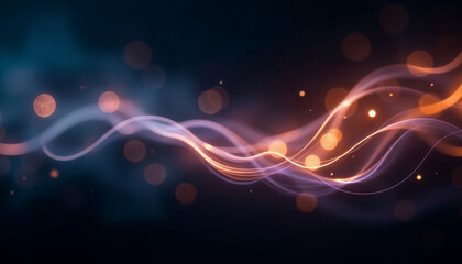 Abstract futuristic glowing waves wallpaper