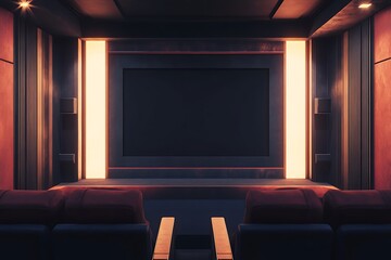 Fototapeta premium Home Theater Room Interior Design