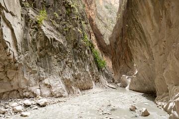 Saklikent National Park with canyon and river in Fethiye, Turkey. 