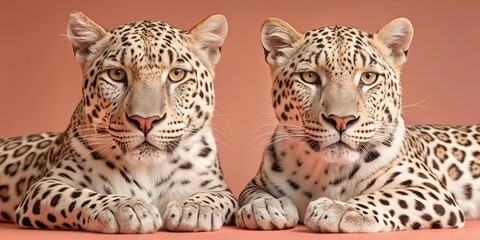 Fototapeta premium leopard in front 
