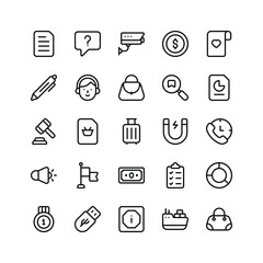 Grab this amazing shopping and ecommerce icons set in modern style