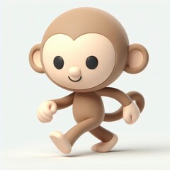Obraz premium 3d rendering of cute Monkey