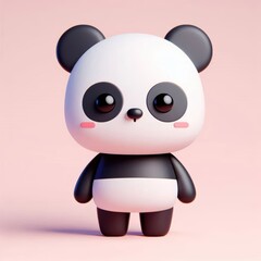 Obraz premium 3d rendering of cute Panda