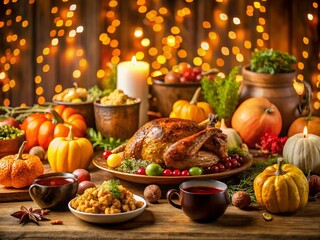 Thanksgiving Feast in the USA 2017: Traditional Dishes, Autumn Decor, and Festive Atmosphere