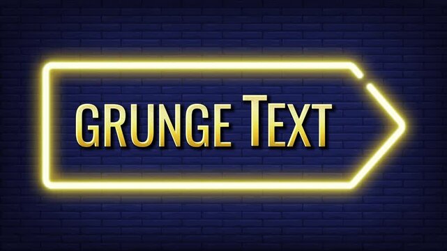 grunge text vedio effect animation