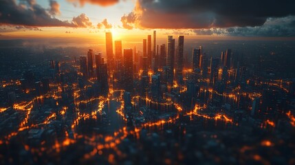 Stock market investors tracking global business trends for 2025 in innovative industries, vibrant vector design