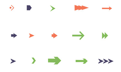 Arrows collection set vector
