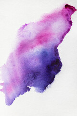 Watercolor painting background. Aquarelle texture, mixture of warm pleasant colours. Strokes of paintbrush