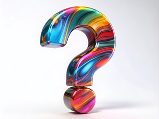 Transparent Background Question Mark for Creative Design, Communication, and Educational Purposes