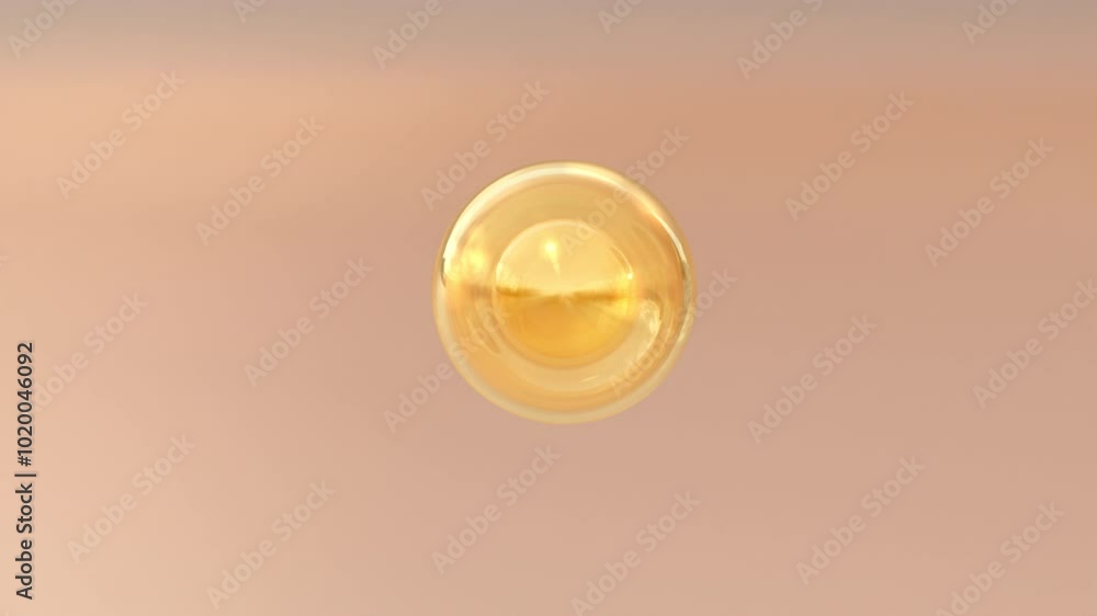 Poster 3d animation macro shots components combine to form a serum. serums are essential for cosmetics crea