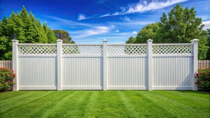 backyard privacy white plastic fence
