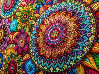 Obraz premium Vibrant Abstract Patterns and Textures for Creative Design and Background Use in Digital Projects