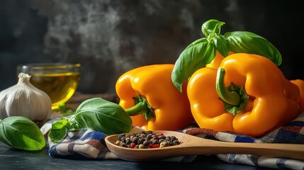 The Yellow Peppers and Basil