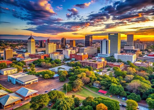 Vibrant Cityscapes and Urban Life Across Various Cities in Zimbabwe Showcasing Cultural Diversity