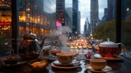 tea in the restaurant