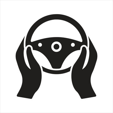 recommend clip art: Steering wheel icon. Hands-on steering wheel icon