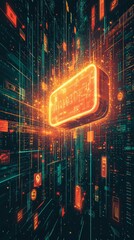 Obraz premium The Holographic Wallet, Digital Payment Systems and Fintech