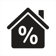  Real estate. Cost of living. House. Interest rate. Property value. Mortgage rate icon