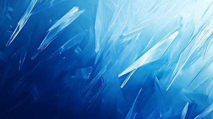 Fototapeta premium Abstract ice crystals texture in blue tones