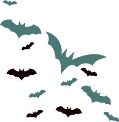 Fototapeta premium Bat Corner Decoration