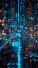 Fototapeta premium The Blockchain Payment Grid, Digital Payment Systems and Fintech