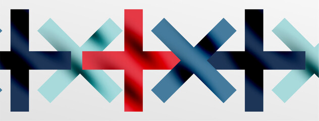 Obraz premium Colorful squares, lines minimal abstract background. Vector Illustration For Wallpaper, Banner, Background, Card, Book Illustration, landing page